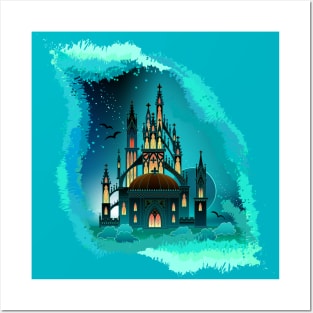 Fantasy fairyland gothic medieval kingdom. Posters and Art